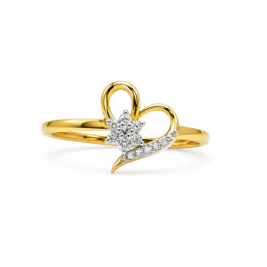 Wildflower Heart Ring